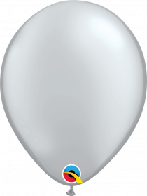 BALÃO LATEX QUALATEX PRATA 11"