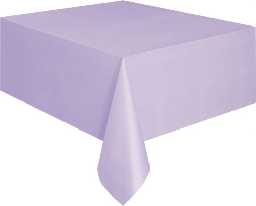 TOALHA DE MESA LAVANDA PLÁSTICO REUTILIZÁVEL