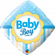 Balão Foil Baby Boy Dots & Stripes