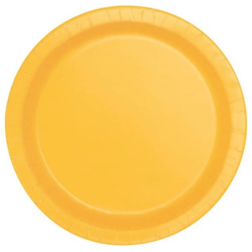 16 Pratos Amarelo 22cm