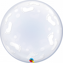 Balão Deco Bubble Baby Footprints