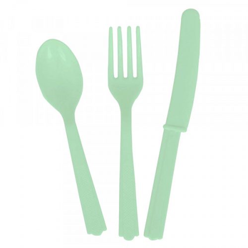 18 Talheres Verde Menta