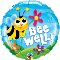 Balão foil " Bee Well! Flowers "