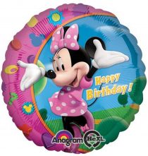 Balão Foil " Minnie Happy Birthday "