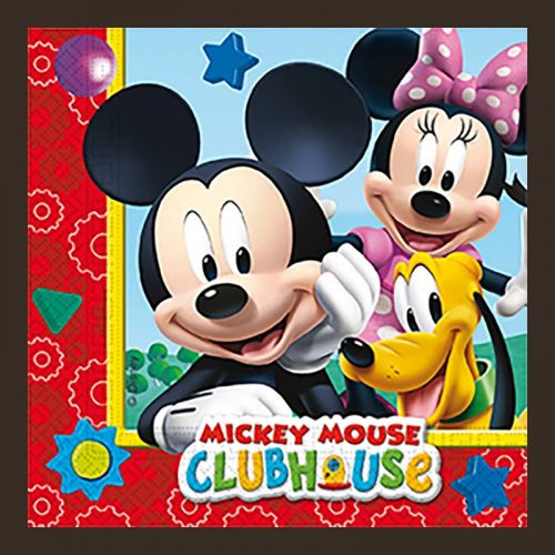 Guardanapos Mickey Club House 33cm x 33cm