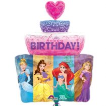 Balão Foil " Princesas Disney - Birthday Cake "