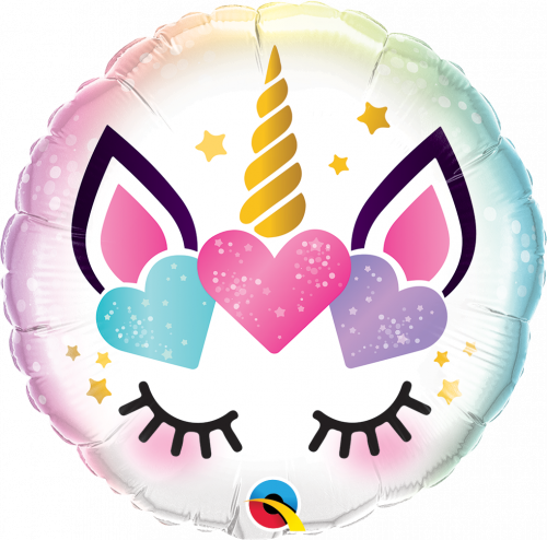 Balão foil " Unicorn Eyelashes "