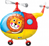 Balão Foil " Helicóptero Leão "