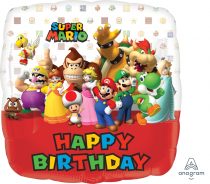 Balão Foil " Super Mario - Happy Birthday "