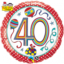 Balão Foil " 40 Anos "