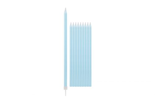 vela azul bébé perola