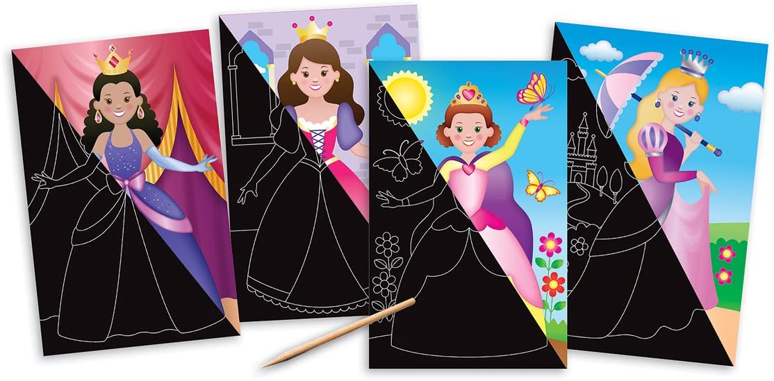 Livro colorir Princesas ( Raspar e revelar ) - Animagias