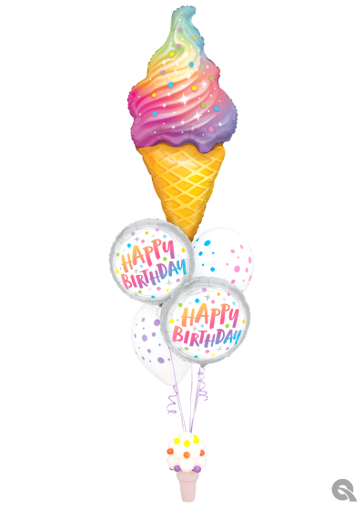 bouquet balões gelado