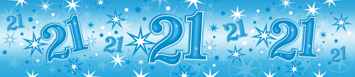 Banner 21 Anos Azul