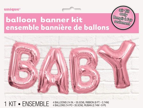 Kit Banner BABY Balões Rosa