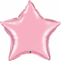 balão foil estrela rosa