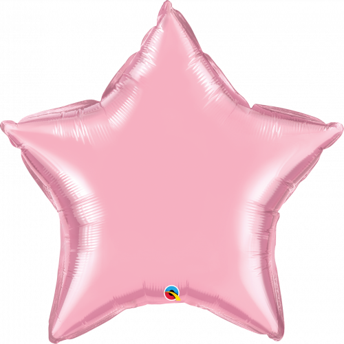 balão foil estrela rosa