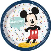 8 Pratos Mickey Mouse Disney 23cm