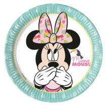 8 Pratos Minnie Mouse Disney 19,5cm