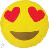 balão foil emoji corações