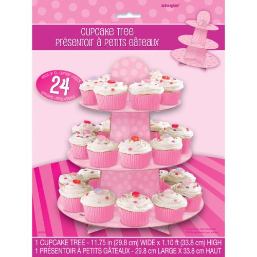 suporte expositor cupcakes - rosa