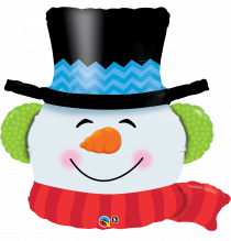 Balão Foil Cabeça Boneco de Neve