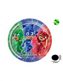 Pratos papel PJ Masks 23 cm