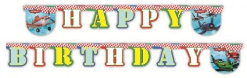 Kit banner Happy Birthday Planes