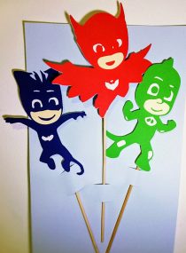 Topper para bolo PJMASKS