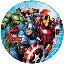 8 PRATOS PAPEL AVENGERS 23CM