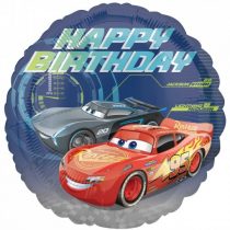 balão foil Cars - happy birthday