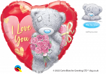 Balão foil coração TATTY TEDDY  I LOVE YOU  Dimensão: 18”