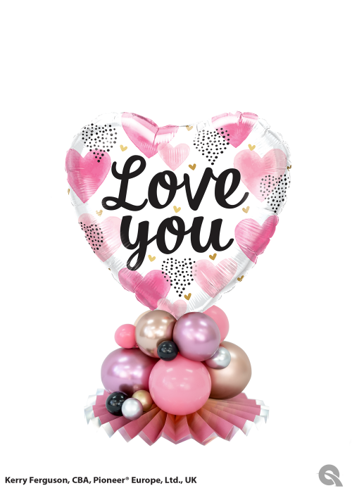 Love You Watercolour CENTERPIECE