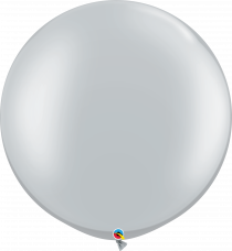 Balão latex qualatex prata 30"