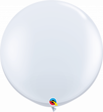 BALÃO LATEX QUALATEX BRANCO 3' / 91CM