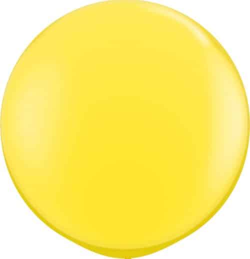 Balão latex amarelo 3"
