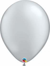 BALÃO LATEX QUALATEX 16" PRATA